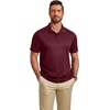 image:imageCOOFANDY Mens Polo Shirt Short Sleeve Quick Dry Tactical Shirts Golf Polos Collared Work Shirts for Men with PocketDark Red