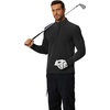 image:imageCOOFANDY Mens Quarter Zip Pullover Long Sleeve Sweatshirt 14 Zip Golf Shirt Winter Fleece Lined Thermal PulloverBlack