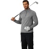 image:imageCOOFANDY Mens Quarter Zip Pullover Long Sleeve Sweatshirt 14 Zip Golf Shirt Winter Fleece Lined Thermal PulloverDark Gray
