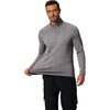 image:imageCOOFANDY Mens Quarter Zip Pullover Long Sleeve Sweatshirt 14 Zip Golf Shirt Winter Fleece Lined Thermal PulloverLight Grey