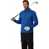 image:imageCOOFANDY Mens Quarter Zip Pullover Long Sleeve Sweatshirt 14 Zip Golf Shirt Winter Fleece Lined Thermal PulloverSky Blue
