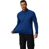 image:imageCOOFANDY Mens Quarter Zip Pullover Long Sleeve Sweatshirt 14 Zip Golf Shirt Winter Fleece Lined Thermal PulloverSky Blue