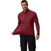 image:imageCOOFANDY Mens Quarter Zip Pullover Long Sleeve Sweatshirt 14 Zip Golf Shirt Winter Fleece Lined Thermal PulloverWine Red