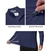 image:imageCOOFANDY Mens Quarter Zip Pullover Shirts Long Sleeve Sun Protection UPF 50 Rash Guard Athletic Golf Running ShirtNavy Blue