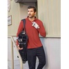 image:imageCOOFANDY Mens Quarter Zip Pullover Shirts Long Sleeve Sun Protection UPF 50 Rash Guard Athletic Golf Running ShirtRed