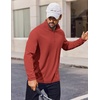 image:imageCOOFANDY Mens Quarter Zip Pullover Shirts Long Sleeve Sun Protection UPF 50 Rash Guard Athletic Golf Running ShirtRed