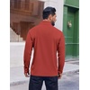 image:imageCOOFANDY Mens Quarter Zip Pullover Shirts Long Sleeve Sun Protection UPF 50 Rash Guard Athletic Golf Running ShirtRed