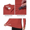 image:imageCOOFANDY Mens Quarter Zip Pullover Shirts Long Sleeve Sun Protection UPF 50 Rash Guard Athletic Golf Running ShirtRed