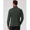 image:imageCOOFANDY Mens Quarter Zip Shirts Workout Fleece Lined Lightweight Long Sleeve Pullover SweatshirtsArmy Green
