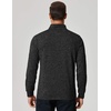 image:imageCOOFANDY Mens Quarter Zip Shirts Workout Fleece Lined Lightweight Long Sleeve Pullover SweatshirtsBlack