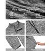 image:imageCOOFANDY Mens Quarter Zip Shirts Workout Fleece Lined Lightweight Long Sleeve Pullover SweatshirtsDark Grey