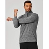 image:imageCOOFANDY Mens Quarter Zip Shirts Workout Fleece Lined Lightweight Long Sleeve Pullover SweatshirtsDark Grey