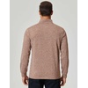 image:imageCOOFANDY Mens Quarter Zip Shirts Workout Fleece Lined Lightweight Long Sleeve Pullover SweatshirtsLight Brown