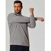 image:imageCOOFANDY Mens Quarter Zip Shirts Workout Fleece Lined Lightweight Long Sleeve Pullover SweatshirtsLight Grey