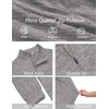 image:imageCOOFANDY Mens Quarter Zip Shirts Workout Fleece Lined Lightweight Long Sleeve Pullover SweatshirtsLight Grey