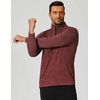 image:imageCOOFANDY Mens Quarter Zip Shirts Workout Fleece Lined Lightweight Long Sleeve Pullover SweatshirtsWine Red