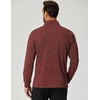 image:imageCOOFANDY Mens Quarter Zip Shirts Workout Fleece Lined Lightweight Long Sleeve Pullover SweatshirtsWine Red