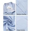 image:imageCOOFANDY Mens Short Sleeve Casual Button Down Shirts Summer Untucked Dress Shirts with PocketBlack Dotblue