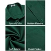 image:imageCOOFANDY Mens Short Sleeve Casual Button Down Shirts Summer Untucked Dress Shirts with PocketPonderosa Pine