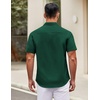 image:imageCOOFANDY Mens Short Sleeve Casual Button Down Shirts Summer Untucked Dress Shirts with PocketPonderosa Pine