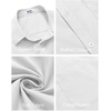 image:imageCOOFANDY Mens Short Sleeve Casual Button Down Shirts Summer Untucked Dress Shirts with PocketWhite