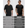 image:imageCOOFANDY Mens Short Sleeve TShirts Crew Neck Casual Summer T Shirts 13 Pack Basic Tee ShirtAblack 1pack