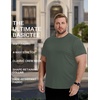 image:imageCOOFANDY Mens Short Sleeve TShirts Crew Neck Casual Summer T Shirts 13 Pack Basic Tee ShirtAdark Army Green 1 Pack