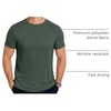 image:imageCOOFANDY Mens Short Sleeve TShirts Crew Neck Casual Summer T Shirts 13 Pack Basic Tee ShirtAdark Army Green 1 Pack