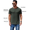 image:imageCOOFANDY Mens Short Sleeve TShirts Crew Neck Casual Summer T Shirts 13 Pack Basic Tee ShirtAdark Army Green 1 Pack