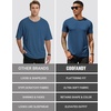 image:imageCOOFANDY Mens Short Sleeve TShirts Crew Neck Casual Summer T Shirts 13 Pack Basic Tee ShirtAdark Blue 1pack