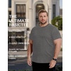 image:imageCOOFANDY Mens Short Sleeve TShirts Crew Neck Casual Summer T Shirts 13 Pack Basic Tee ShirtAdark Grey 1pack