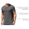 image:imageCOOFANDY Mens Short Sleeve TShirts Crew Neck Casual Summer T Shirts 13 Pack Basic Tee ShirtAdark Grey 1pack
