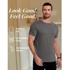 image:imageCOOFANDY Mens Short Sleeve TShirts Crew Neck Casual Summer T Shirts 13 Pack Basic Tee ShirtAdark Grey 1pack