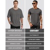 image:imageCOOFANDY Mens Short Sleeve TShirts Crew Neck Casual Summer T Shirts 13 Pack Basic Tee ShirtAdark Grey 1pack