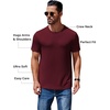 image:imageCOOFANDY Mens Short Sleeve TShirts Crew Neck Casual Summer T Shirts 13 Pack Basic Tee ShirtAdark Red 1pack