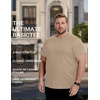 image:imageCOOFANDY Mens Short Sleeve TShirts Crew Neck Casual Summer T Shirts 13 Pack Basic Tee ShirtAkhaki 1pack