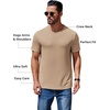 image:imageCOOFANDY Mens Short Sleeve TShirts Crew Neck Casual Summer T Shirts 13 Pack Basic Tee ShirtAkhaki 1pack