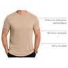 image:imageCOOFANDY Mens Short Sleeve TShirts Crew Neck Casual Summer T Shirts 13 Pack Basic Tee ShirtAkhaki 1pack