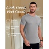 image:imageCOOFANDY Mens Short Sleeve TShirts Crew Neck Casual Summer T Shirts 13 Pack Basic Tee ShirtAlight Grey 1pack