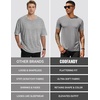image:imageCOOFANDY Mens Short Sleeve TShirts Crew Neck Casual Summer T Shirts 13 Pack Basic Tee ShirtAlight Grey 1pack