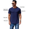 image:imageCOOFANDY Mens Short Sleeve TShirts Crew Neck Casual Summer T Shirts 13 Pack Basic Tee ShirtAnavy Blue 1pack