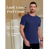 image:imageCOOFANDY Mens Short Sleeve TShirts Crew Neck Casual Summer T Shirts 13 Pack Basic Tee ShirtAnavy Blue 1pack