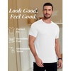 image:imageCOOFANDY Mens Short Sleeve TShirts Crew Neck Casual Summer T Shirts 13 Pack Basic Tee ShirtAwhite 1pack