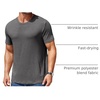 image:imageCOOFANDY Mens Short Sleeve TShirts Crew Neck Casual Summer T Shirts 13 Pack Basic Tee ShirtB BlackDark Grey 2 Pack