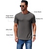 image:imageCOOFANDY Mens Short Sleeve TShirts Crew Neck Casual Summer T Shirts 13 Pack Basic Tee ShirtB BlackDark Grey 2 Pack