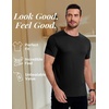 image:imageCOOFANDY Mens Short Sleeve TShirts Crew Neck Casual Summer T Shirts 13 Pack Basic Tee ShirtC BlackDark GreyKhaki 3 Pack