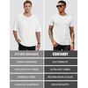 image:imageCOOFANDY Mens Short Sleeve TShirts Crew Neck Casual Summer T Shirts 13 Pack Basic Tee ShirtC BlackDark GreyWhite 3 Pack