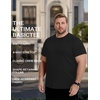 image:imageCOOFANDY Mens Short Sleeve TShirts Crew Neck Casual Summer T Shirts 13 Pack Basic Tee ShirtC BlackDark GreyWhite 3 Pack