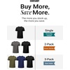 image:imageCOOFANDY Mens Short Sleeve TShirts Crew Neck Casual Summer T Shirts 13 Pack Basic Tee ShirtC BlackDark GreyWhite 3 Pack