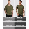 image:imageCOOFANDY Mens Short Sleeve TShirts Crew Neck Casual Summer T Shirts 13 Pack Basic Tee ShirtC BlackNavy BlueArmy Green 3 Pack